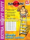 SUMO EXTRA HEAVY DUTY SINGLE SIDED LADDER ALUMINIUM SS14 8.34KG 9555747306096 (CL) LADDERS EQUIPMENT TOOLS & EQUIPMENTS