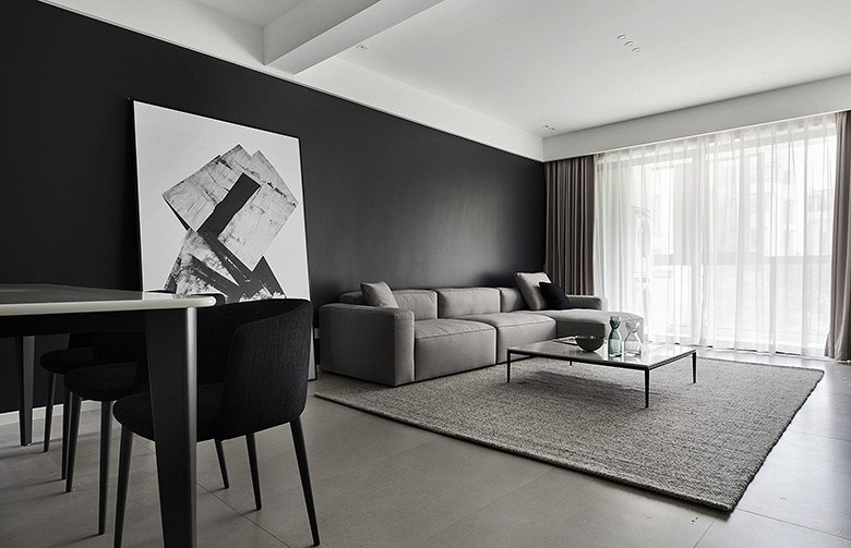 Black and White Concept Whole House Renovation Refer  Foreign Design Whole House Interior Design & Renovation Reference