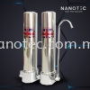 NanoTec 304 Stainless Steel Double Water Filter Housing / Double Water Filtration System  Standard Water Filter Housing Indoor Drinking Water Filter / Water Purifier