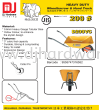 GAJAH WHEELBARROW & HAND TRUCK HEAVY DUTY 0.8MM HEAVY GAUGE TUBULAR STEEL 200 D200VC 9555747316552 (CL) WHEELBARROW & TROLLEY EQUIPMENT TOOLS & EQUIPMENTS