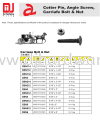 COTTER PIN ANGLE SCREW CARRIAFE BOLT NUT CARRIAGE BOLT NUT CBN512 129555747312554 (CL) SCREWS HARDWARE TOOLS BUILDING SUPPLIES & MATERIALS