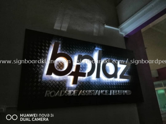 bplaz aluminum box up led backlit lettering signage signboard at klang kuala lumpur