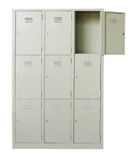 9 compartment steel locker