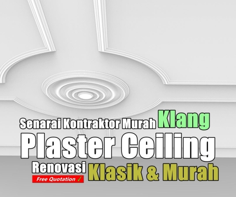 Pasang Plaster Ceiling Murah Di Klang 