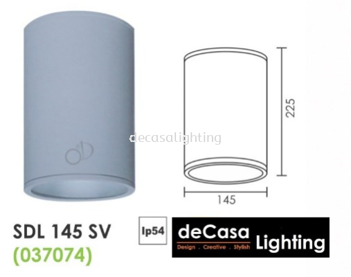 OUTDOOR SURFACE DOWNLIGHT CASING IP54 E27 HOLDER