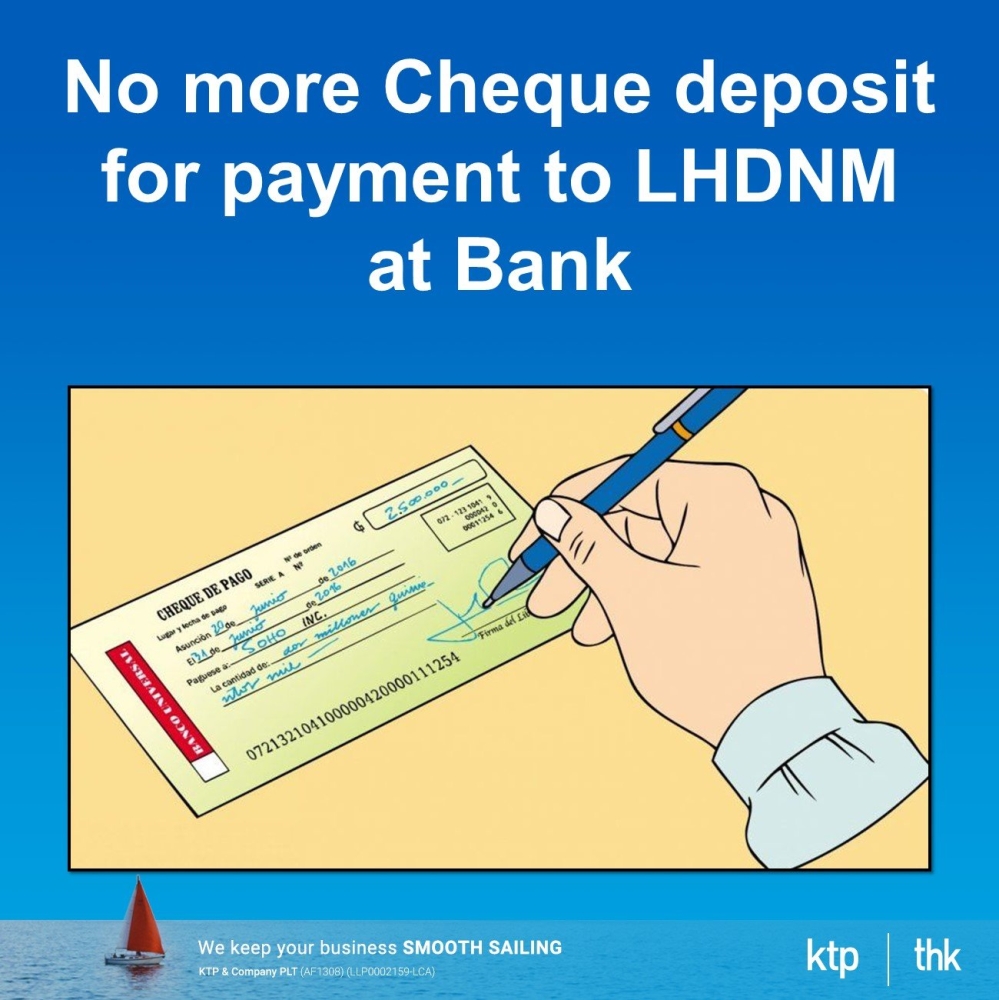 🚫 Do you know LHDN (IRB) dont accept cheque for tax payment at Bank !!!!