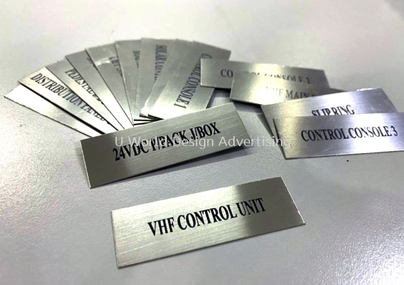 Stainless Steel Metal Etching Plate | Machine Equipment Name Tag Label | Malaysia