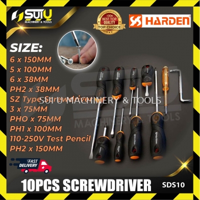 Harden SDS10 Screwdriver 10 pcs