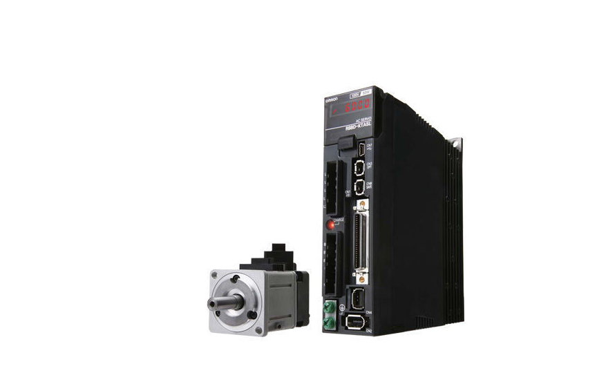omron r88m-k, r88d-kn[]-ect the g5 series has a direct connection to the nj controller via ethercat.