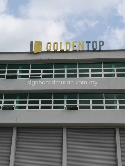 GOLDEN TOP HQ ALUMINIUM 3D SIGNAGE