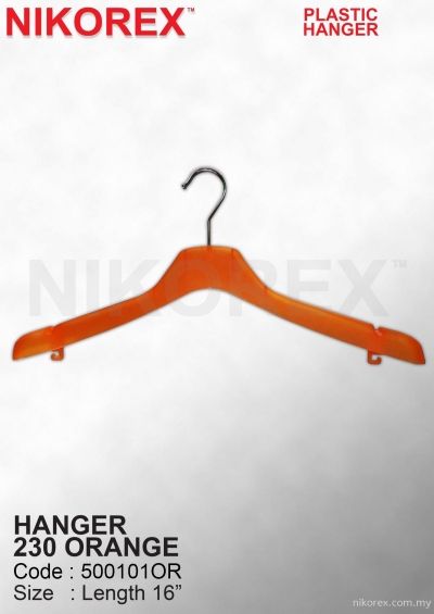 500101OR - HANGER 230 ORANGE (10pcs)