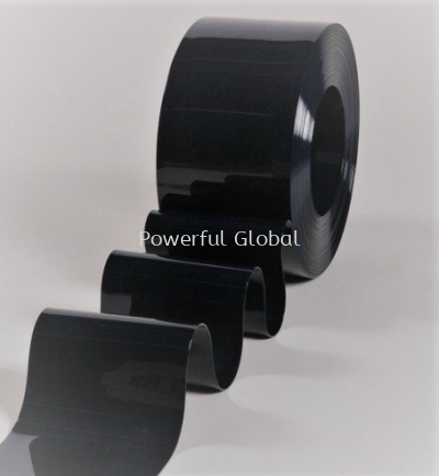 PVC Curtain Strip Solid Black