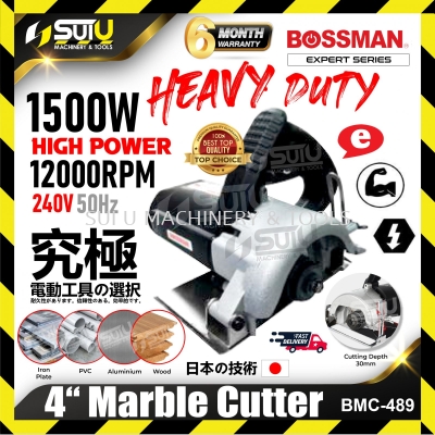BOSSMAN BMC-489/ BMC 489/ BMC489 4'' Heavy Duty Marble Cutter 1500W