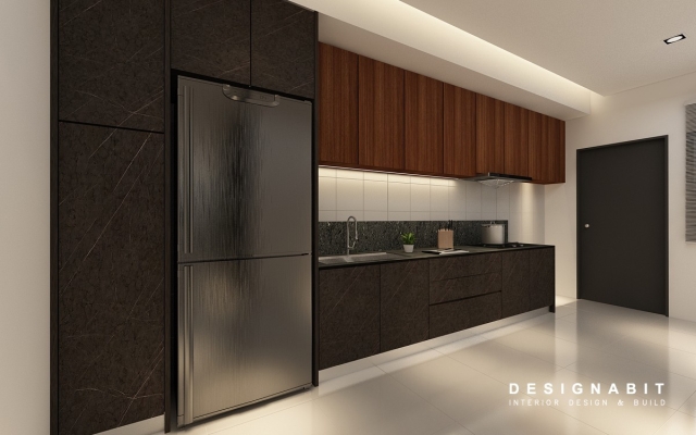 Kitchen Cabinet 3D Design From Perak Contractor