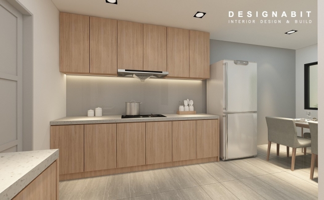 Kitchen Cabinet 3D Design From Perak Contractor