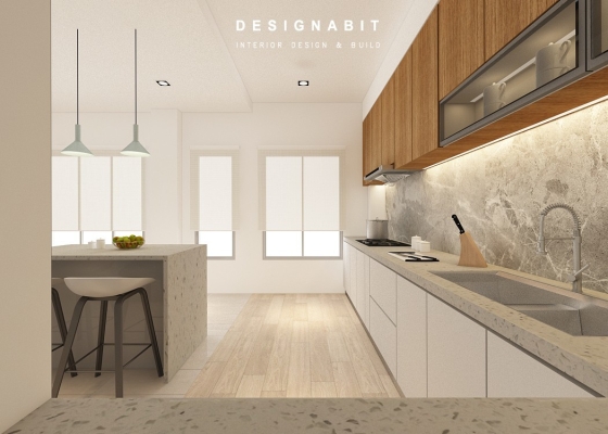 Kitchen Cabinet 3D Design From Perak Contractor