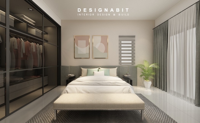 Bedroom 3D Design Drawing Refer From Perak Contractor 2021