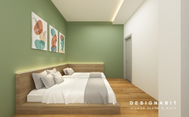 Bedroom 3D Design Drawing Refer From Perak Contractor 2021