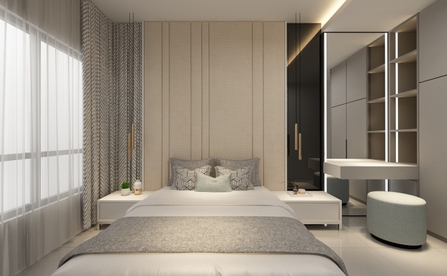 Bedroom 3D Design Drawing Refer From Perak Contractor 2021