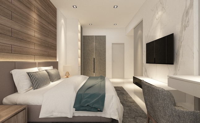 Bedroom 3D Design Drawing Refer From Perak Contractor 2021