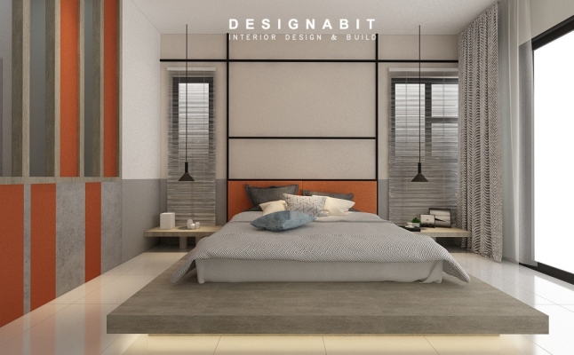 Bedroom 3D Design Drawing Refer From Perak Contractor 2021