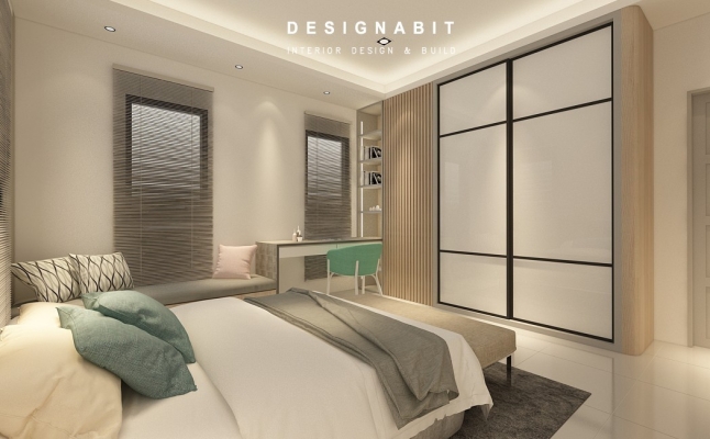 Bedroom 3D Design Drawing Refer From Perak Contractor 2021