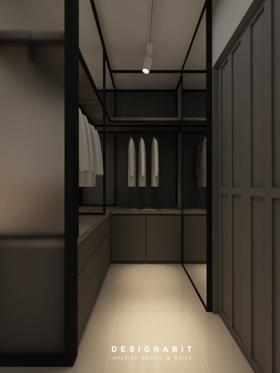 Built-in Wardrobe 3D Design Drawing Refer From Perak Contractor