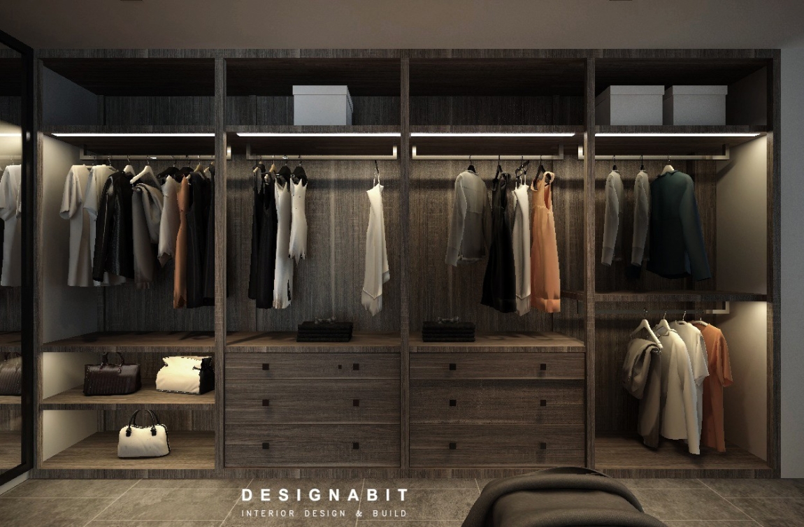 Built-in Wardrobe 3D Design Drawing Refer From Perak Contractor Wardrobe Bedroom 3D Design Drawing