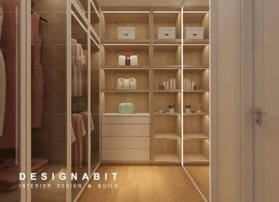 Built-in Wardrobe 3D Design Drawing Refer From Perak Contractor