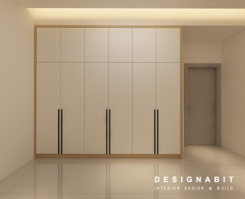 Built-in Wardrobe 3D Design Drawing Refer From Perak Contractor