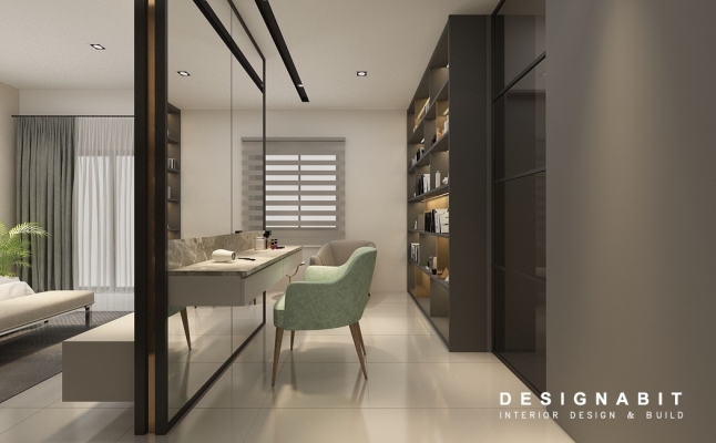 Built-in Wardrobe 3D Design Drawing Refer From Perak Contractor