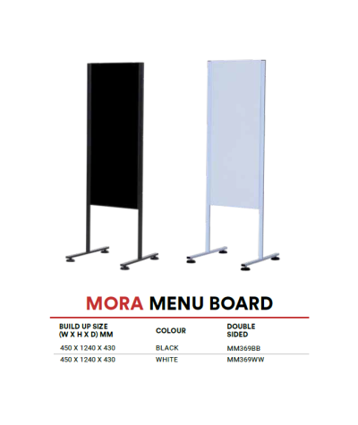 MM369BB MORA Metal menu board