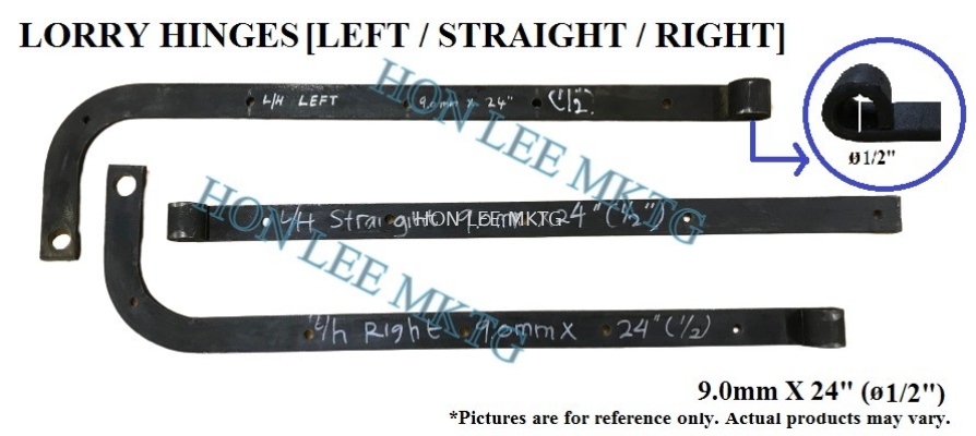 LORRY HINGES [9.0MM X 24" X 1/2"(HOLE)] 