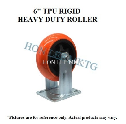 TPU RIGID HEAVY DUTY WHEEL 6" 