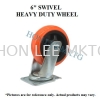 TPU SWIVEL HEAVY DUTY WHEEL 6"  6" TPU SWIVEL HEAVY DUTY WHEEL TPU SWIVEL HEAVY DUTY WHEEL ROLLERS / WHEELS / BEARINGS