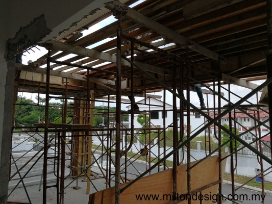 Johor Bahru House Extension Works Runing Refer - PELANGI INDAH