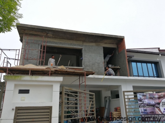 Johor Bahru House Extension Works Runing Refer - PELANGI INDAH