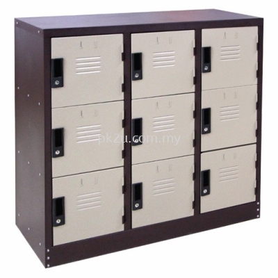 PK-SL-23-15-G1-9 COMPARTMENT STEEL LOCKER (15 INCH DEPTH)