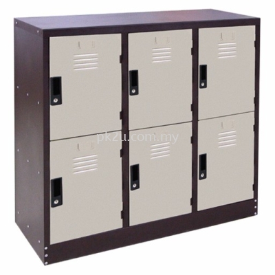 PK-SL-22-15-G1- 6 COMPARTMENT STEEL LOCKER (15 INCH DEPTH)