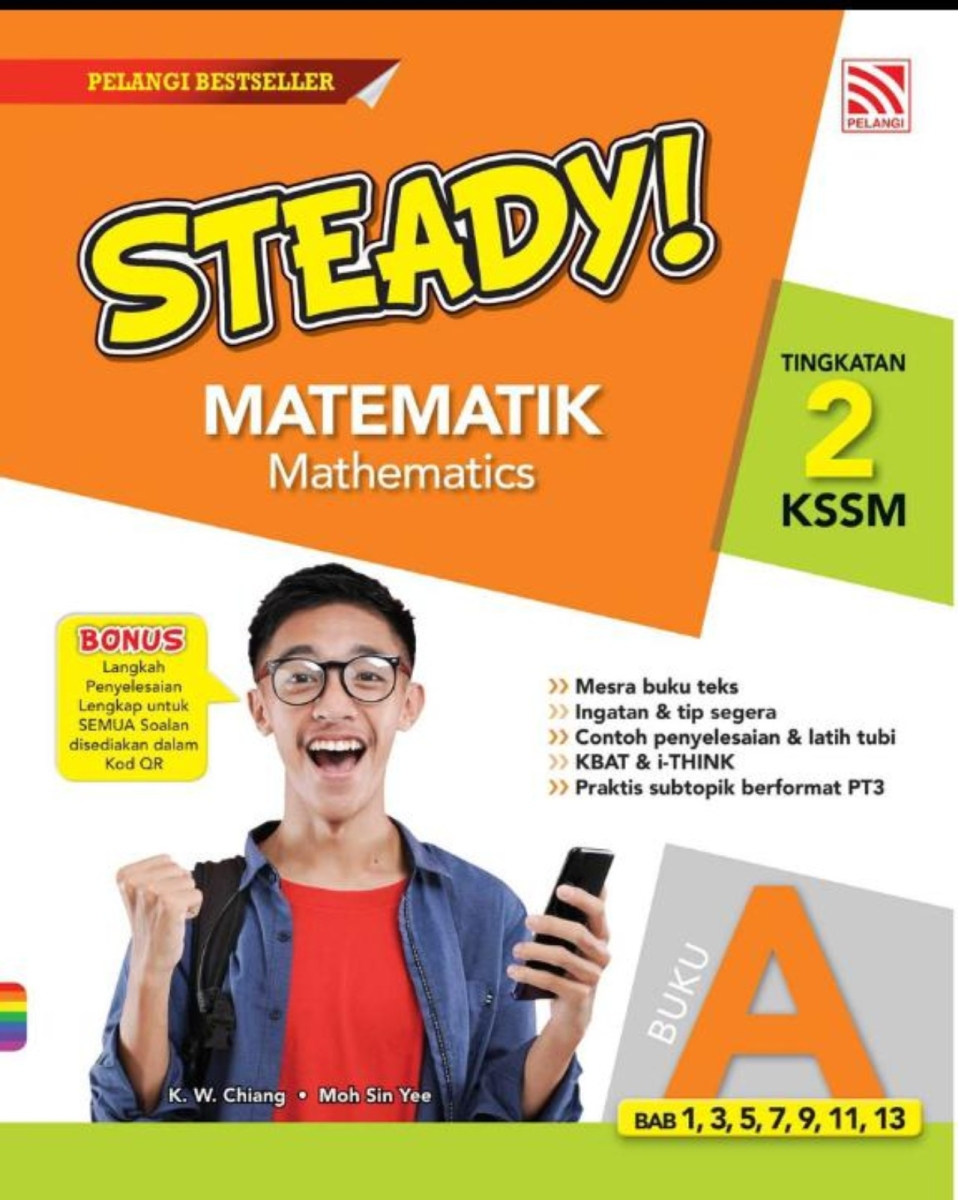 Pelangi Steady Matematik Tingkatan 2 Kssm 2021 Sekolah Menengah Academic Books Pahang Malaysia Terengganu Kuantan Mentakab Pekan Supplier Suppliers Supply Supplies Mbs Books Stationery