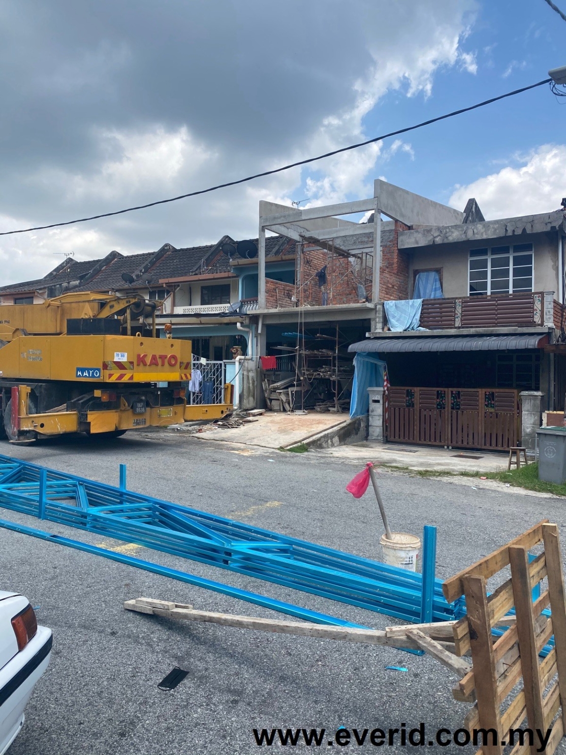 Rujukan Sambungan Bangunan Rumah Double Storey Di Taman Dusun Setia Seremban  Kerja Ubahsuai Di Seremban Negeri Sembilan Contoh Rujukan Ubah Suai Keseluruhan Rumah