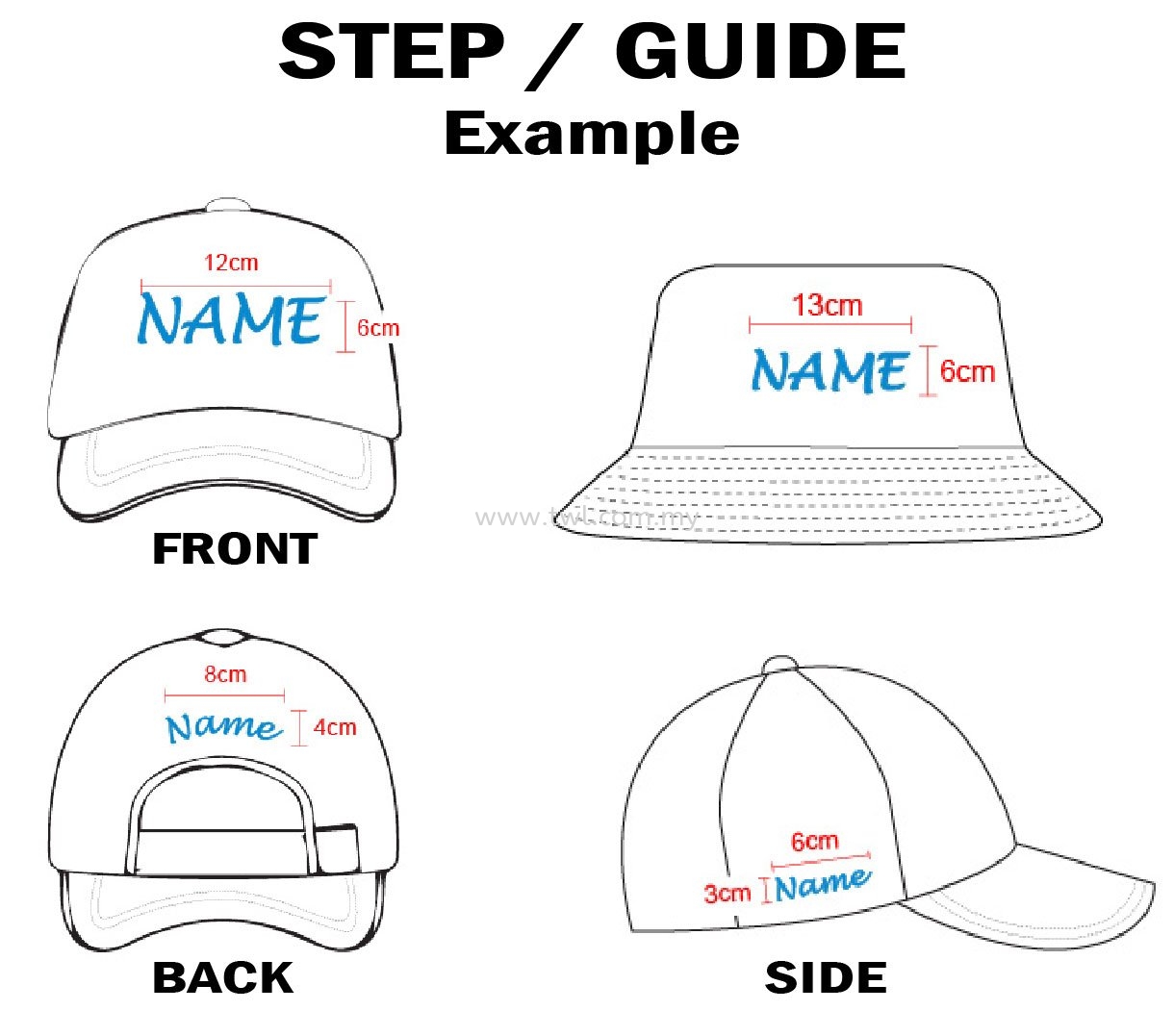 STEP Customise Cap/Hat (CM)