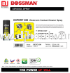 BOSSMAN EXPERT 200 ELECTRONIC CONTACT CLEANER SPRAY 9555747345484 (CL) OIL & ADDITIVES & CHEMICALS BUILDING SUPPLIES & MATERIALS