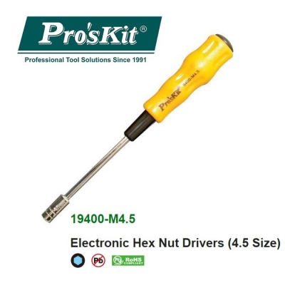 PRO'SKIT [19400-M4.5] Electronic Hex Nut Drivers (4.5 Size)