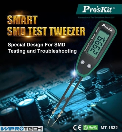 PRO'SKIT [MT-1632] Smart SMD Test Tweezer