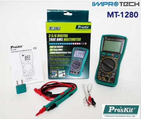 PRO'SKIT [MT-1280] 3 5/6 Digital TRUE RMS Multimeter