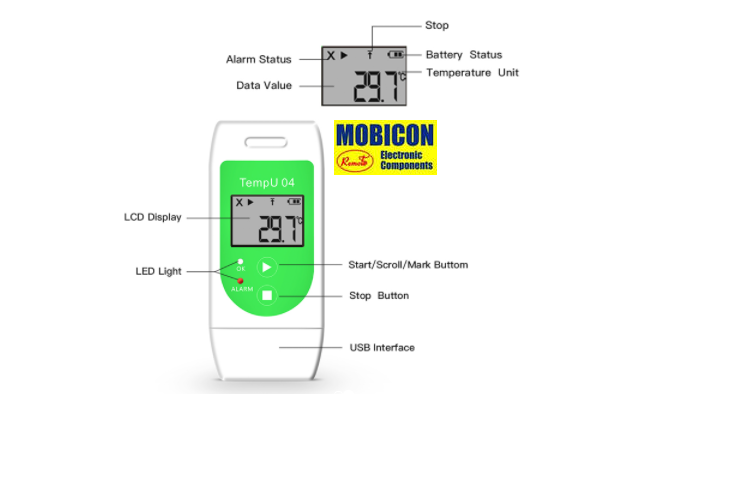 temperature data logger tzone tempu04 usb