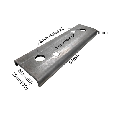 U Bracket With 2 x M5 Hole & 2x M8 Hole