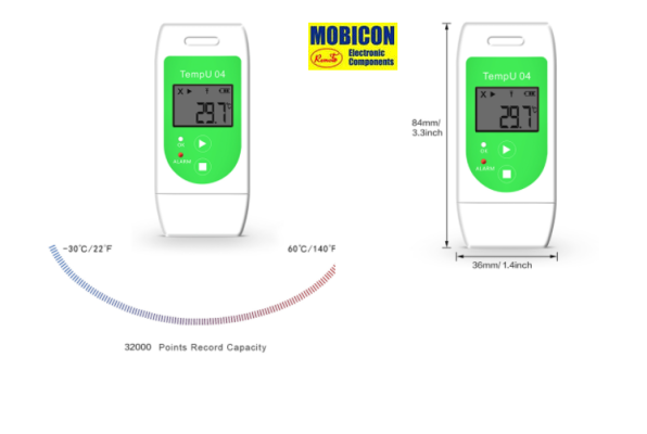 USB TEMPERATURE DATA LOGGER TEMPU04 TZONE