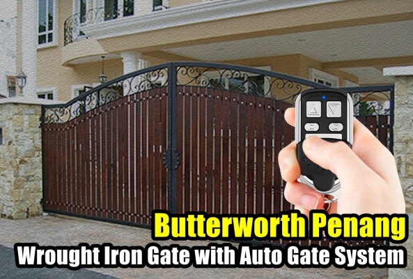 Wrought Iron Gate with Auto Gate System Butterworth Penang